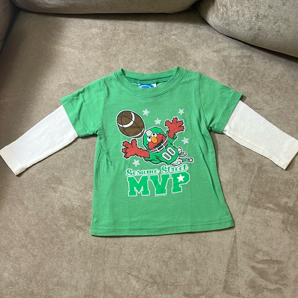 Sesame Street Football Elmo shirt by Coastal Concepts Size 12M